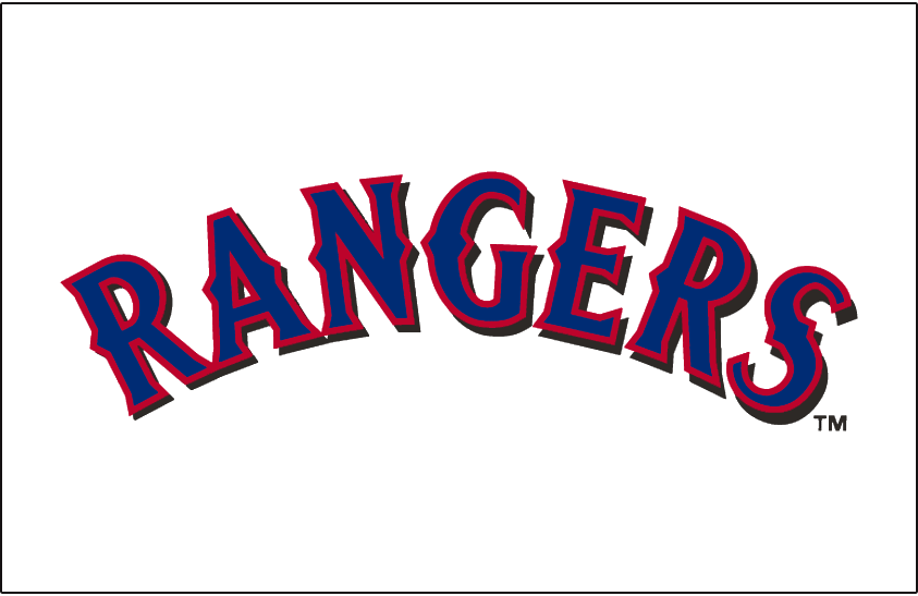 Texas Rangers 2001-2008 Jersey Logo iron on paper